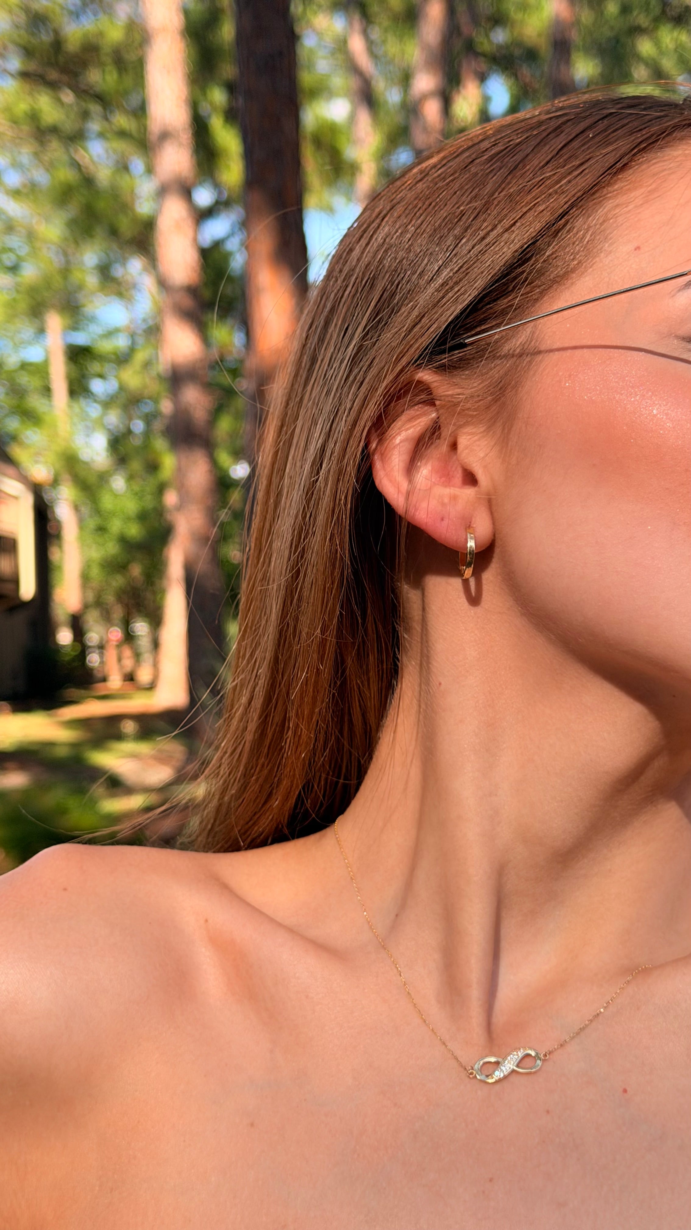 18k Gold Infinity Necklace