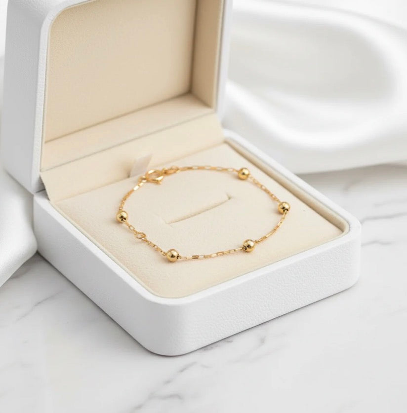18k gold children's bracelet