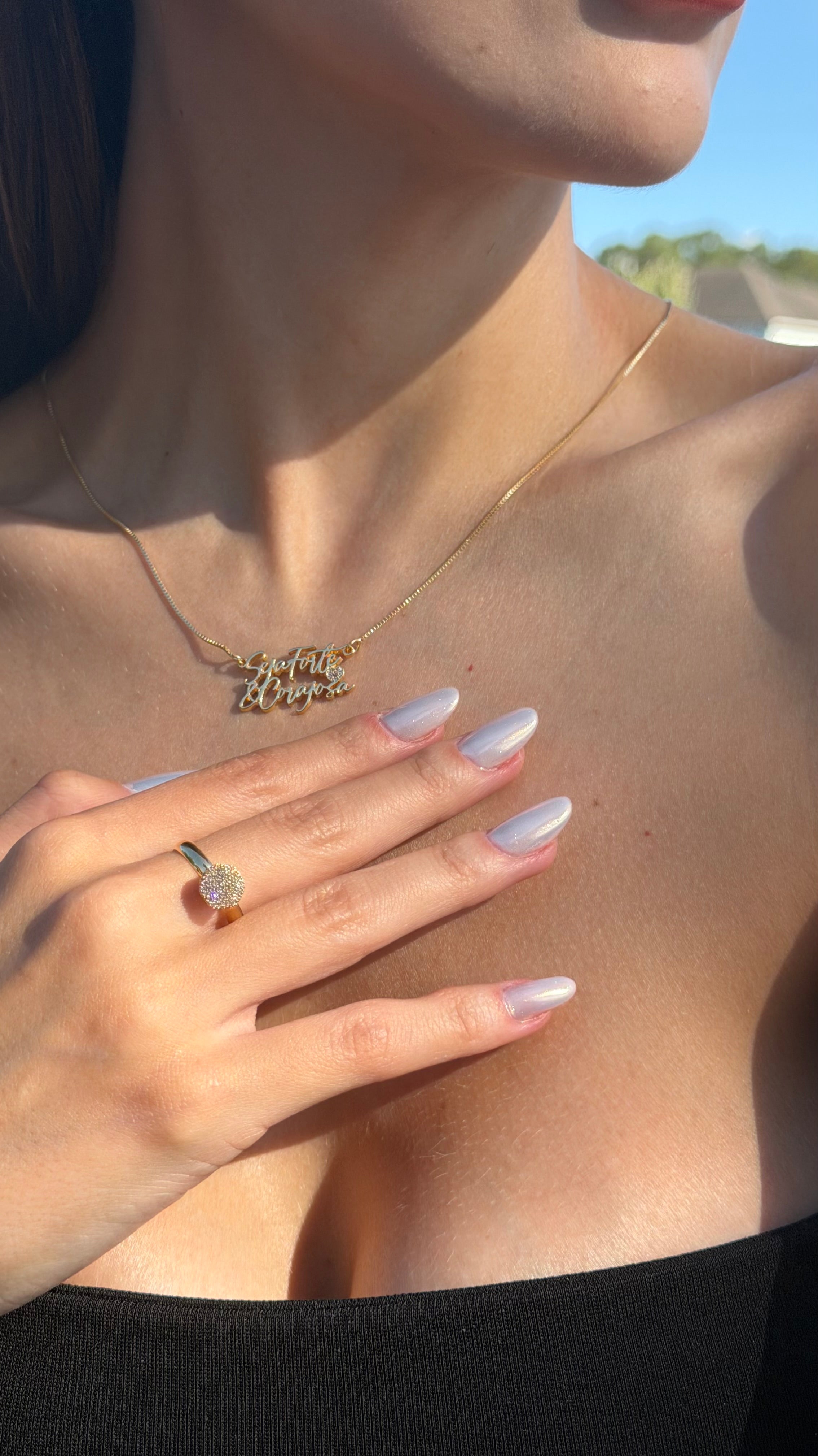 18k Gold Cluster Ring