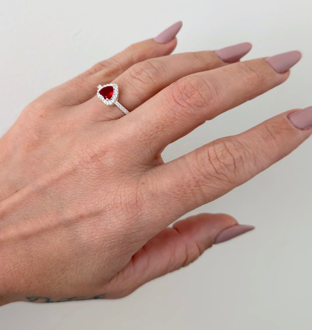 Red heart ring