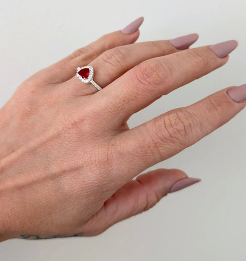 Red heart ring