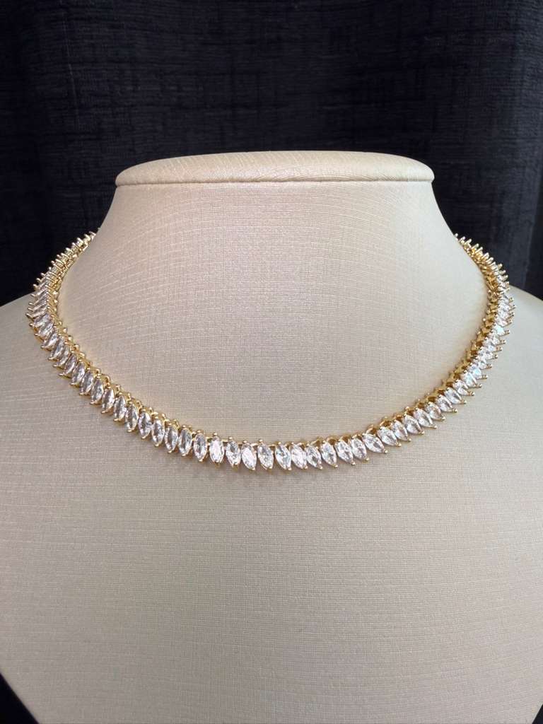 Flexible Riviera necklace - 45 cm