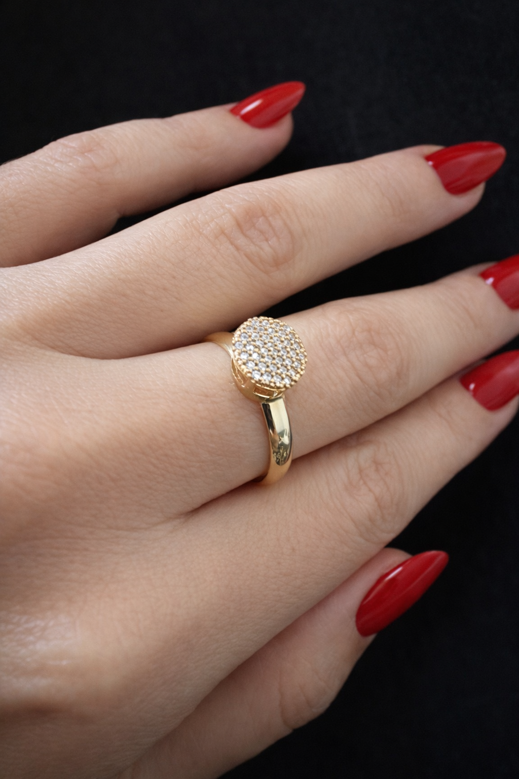 18k Gold Cluster Ring